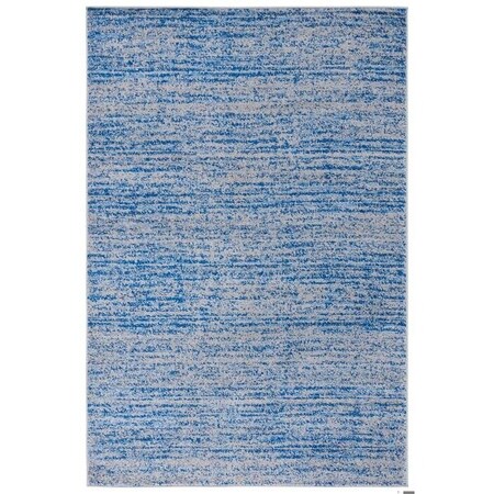 Safavieh 8 x 10 ft. Large Rectangle Adirondack Power Loomed RugBlue & Silver ADR117D-8